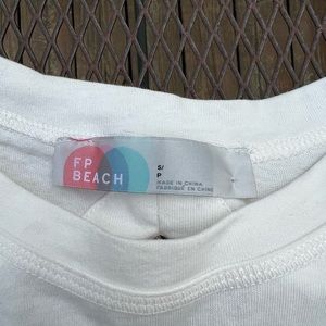 Free People cream beach coverup